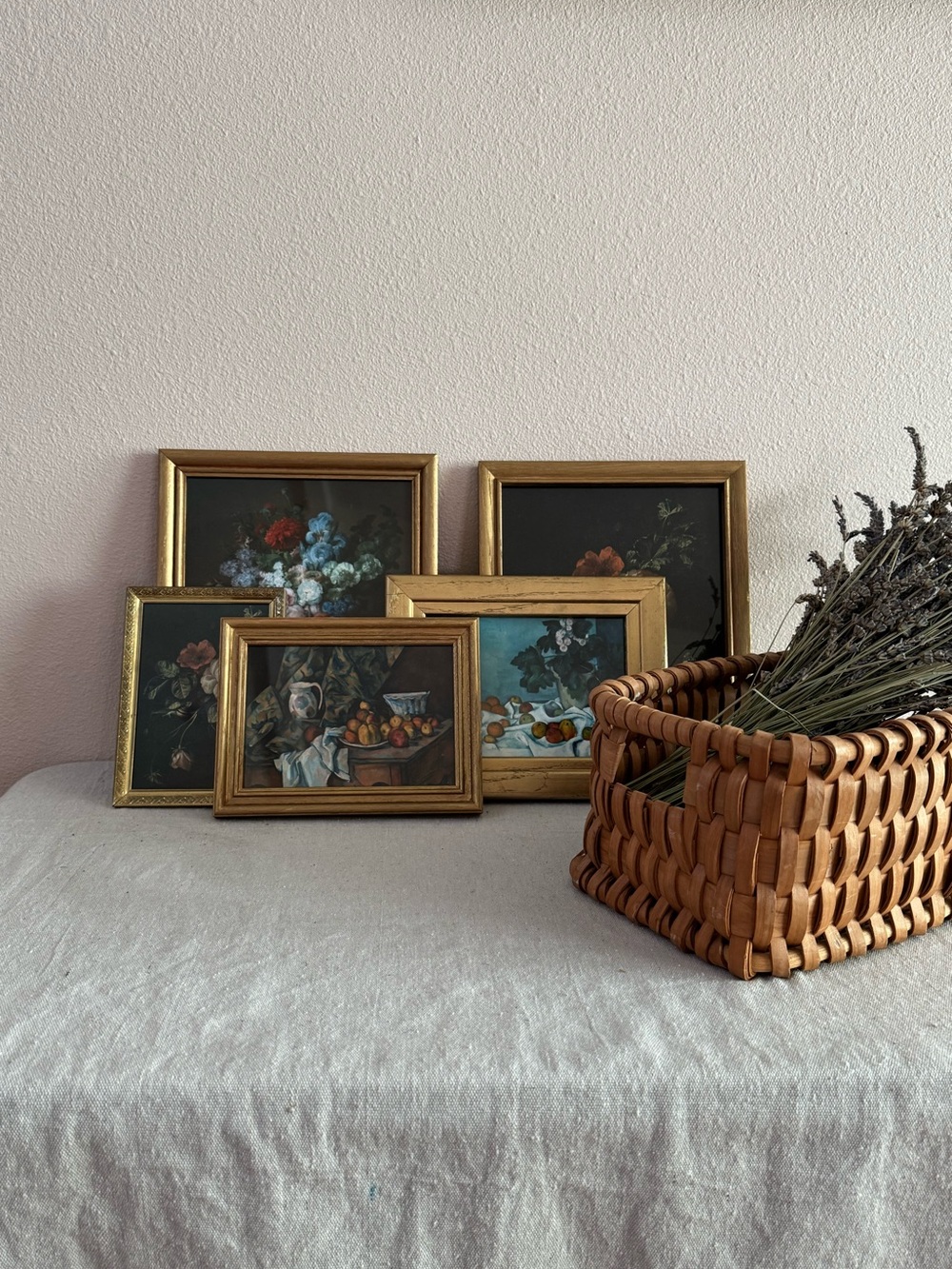 Classic Gold Framed Floral & Fruit Still Life Photo Print Wall Art - Individual